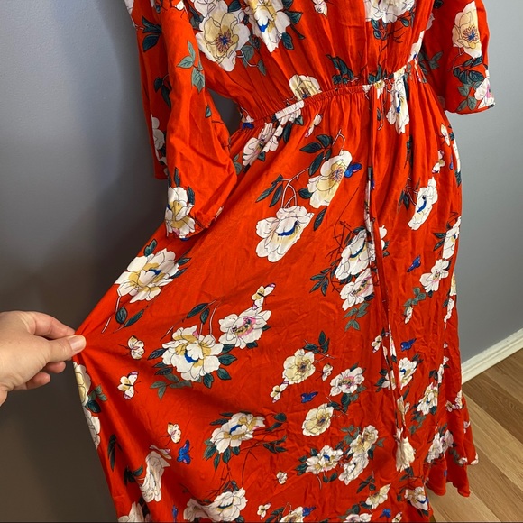 Isabela Boho Size 14 Maxi Off The Shoulder Dress - Picture 4 of 7